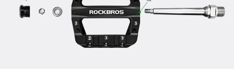 ROCKBROS велосипедный подшипник плоская платформа, педали MTB сверхлегкие велосипедные Педали Профессиональный велосипед для горной дороги bmx запчасти для велосипеда