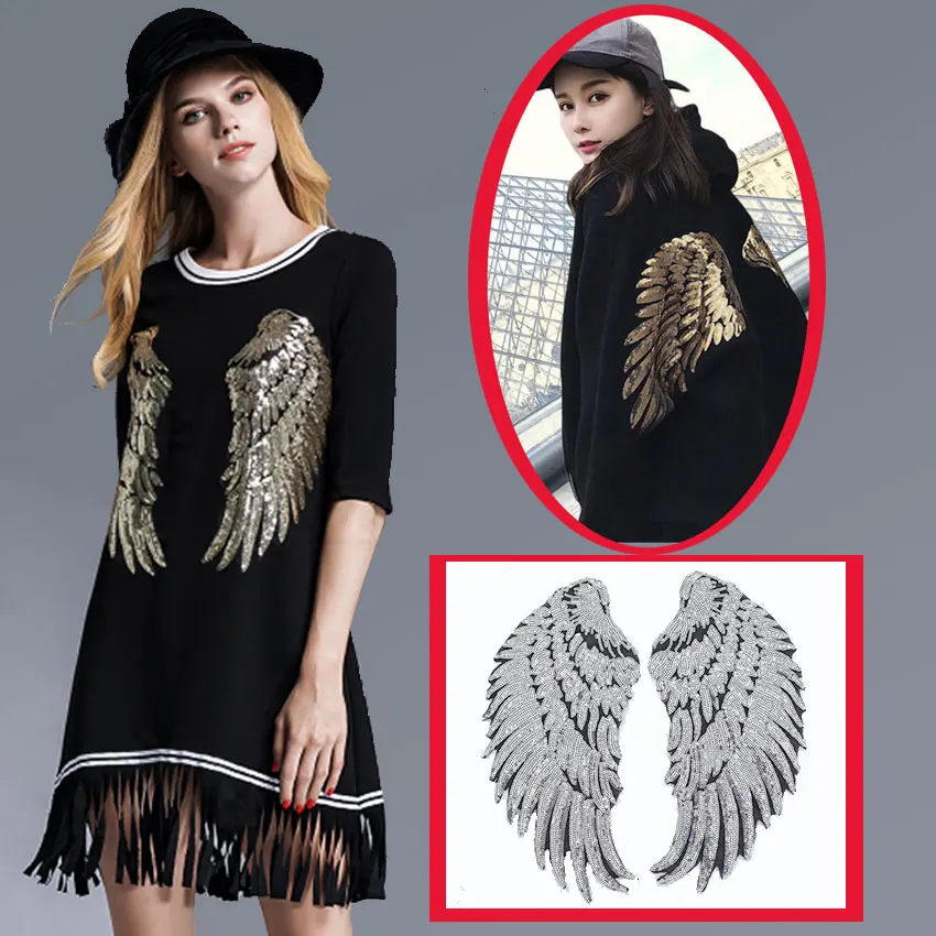 5 парт/лот Блестки Золотые патчи фотоблестки аксессуары для одежды Diy ткань клей