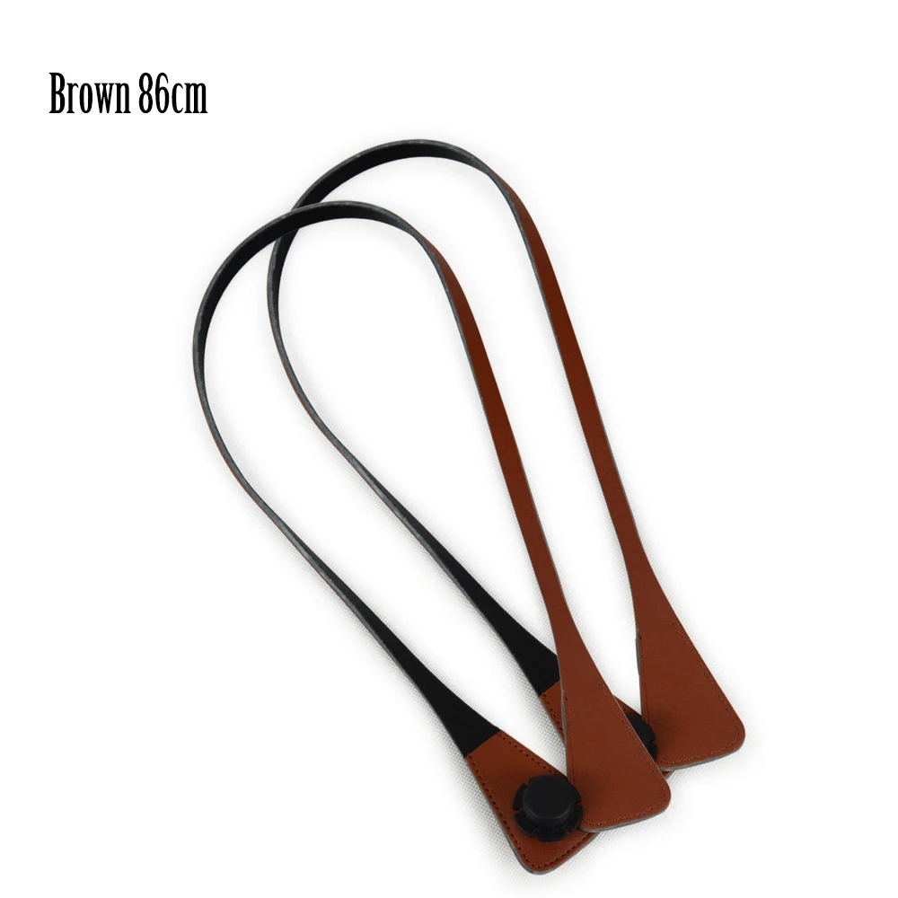 Brown 86cm Новые Длинные Короткие сверхтонкие Сменные Угловые ручки из искусственной кожи для OBag Ocity EVA O Bag Body - Цвет: Brown 86cm