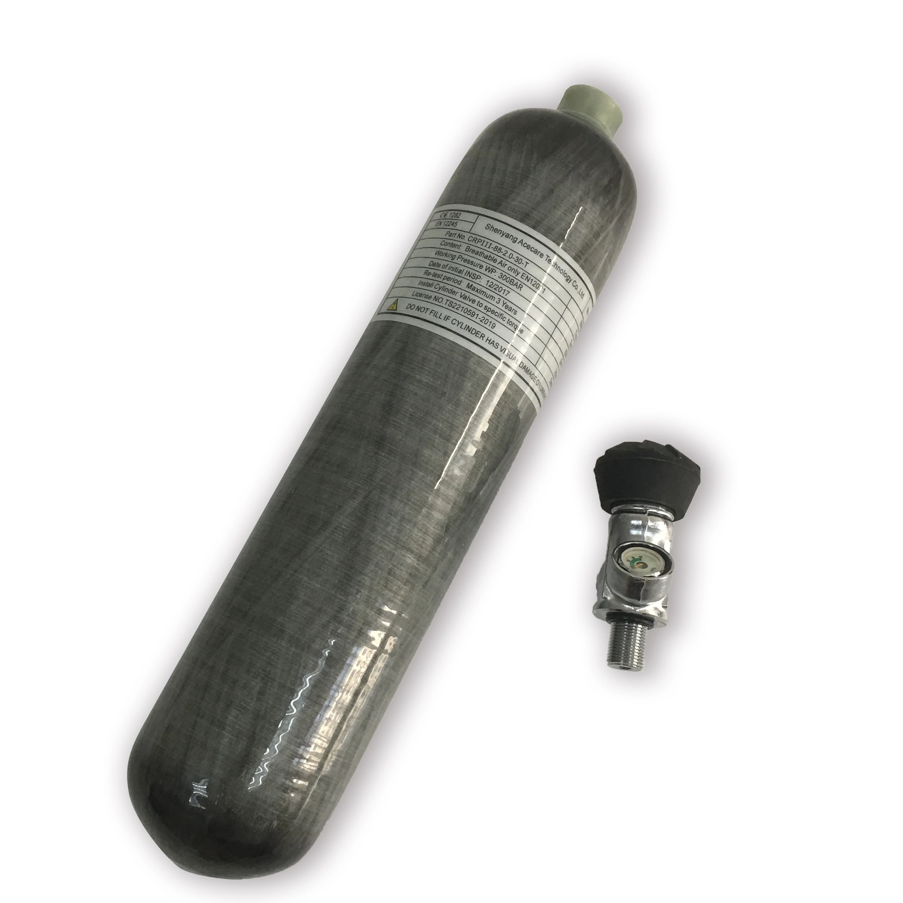 Günstig AC10231 2L Hpa Paintball Tank Pcp Airforce Gewehr Druckluft Tank/Ventil 4500Psi Für Tauchen/Jagd/Schießen Ziele Acecare