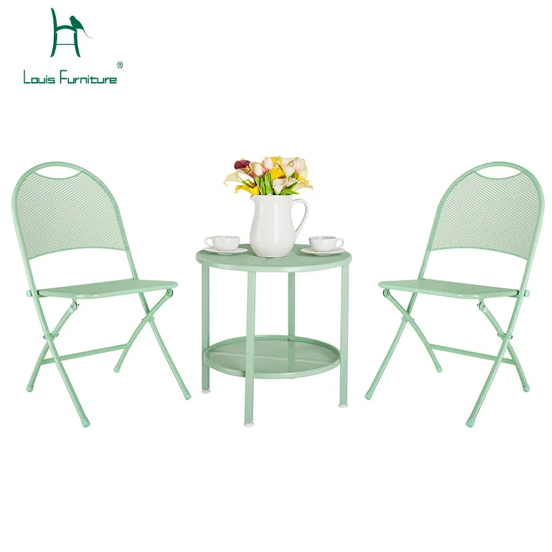 

Louis Fashion Garden Sets Folding Tables and Chairs Outdoor Balcony