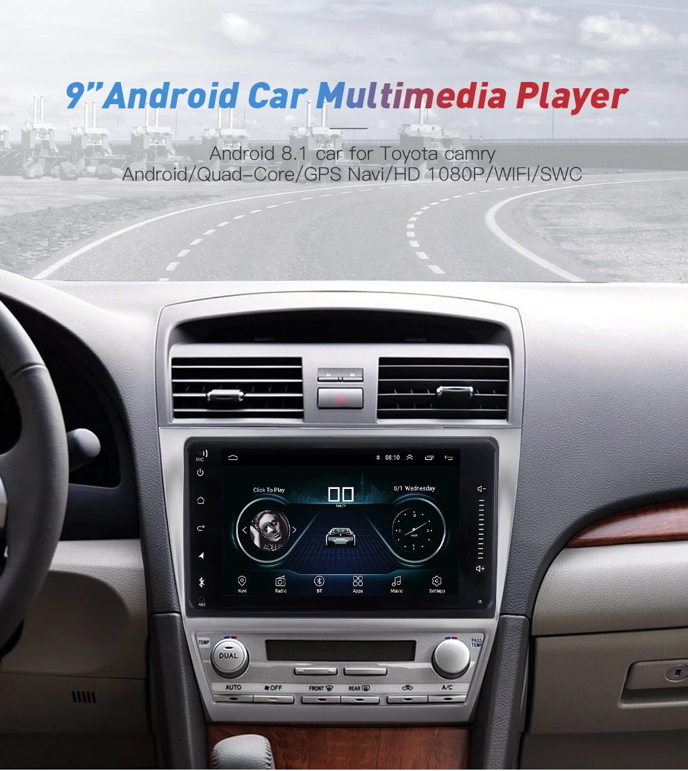 Android автомобильный Радио мультимедийный плеер для Toyota Corolla стерео gps навигация 2din Mirrorlink Android Bluetooth автомобиль MP5 2+ 16 Гб