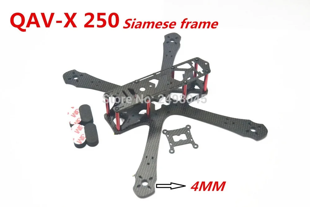 DIY мини Дрон FPV QAV X 250 Квадрокоптер для перекрестных гонок 4 мм карбоновая сиамская