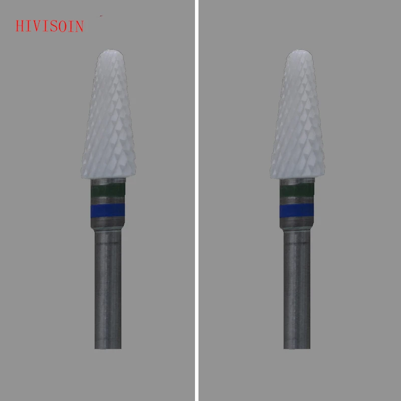 

2Pcs/Lot White Zirconia Ceramic Dental Lab Burs - Conical Shape - Cross Cut (4405.040)