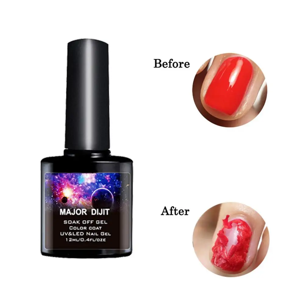 12 мл средство для удаления лака ногтей отмачиваемый гель очиститель УФ