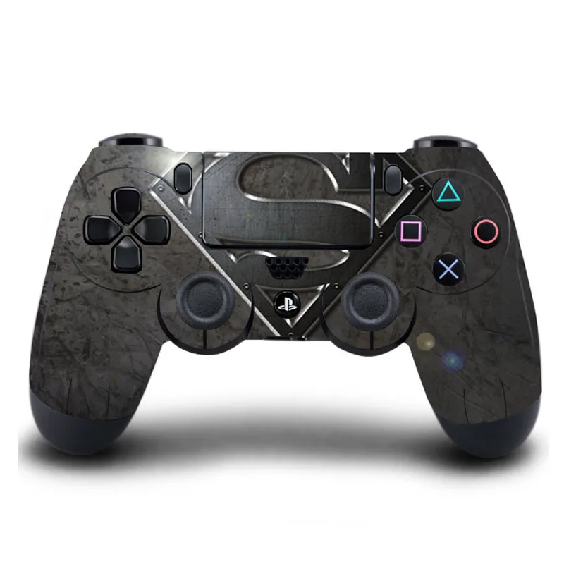 HOMEREALLY классический PS4 контроллер кожи Супермен против наклейка "Бэтмен" Крышка для Игровые приставки 4 Беспроводной контроллер кожи PS4 аксессуар