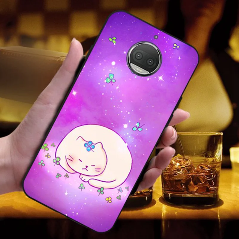 Mutouniao Белый Кот Силиконовый мягкий ТПУ чехол для Motorola Moto C E4 G5 G5S X4 Plus | Мобильные