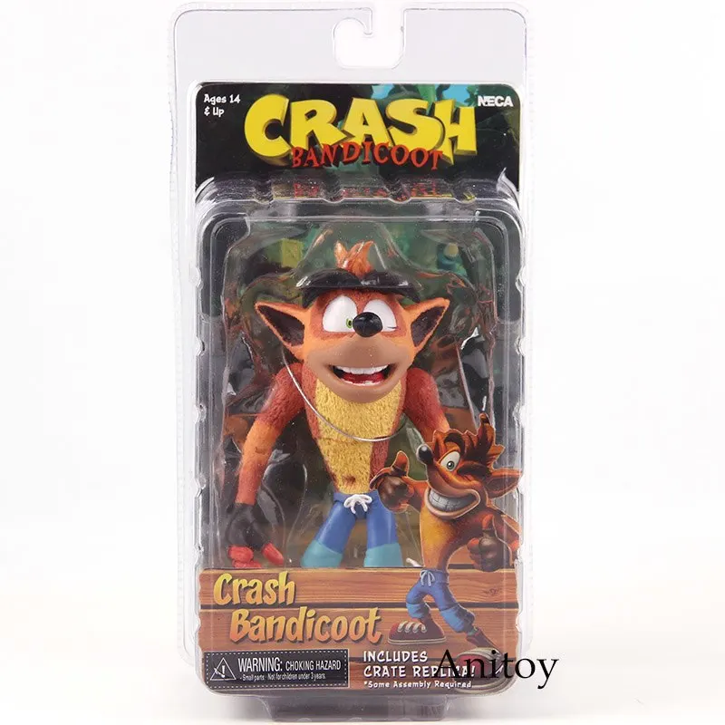NECA Crash Bandicoot подвижные фигурки ПВХ Коллекционная модель игрушки