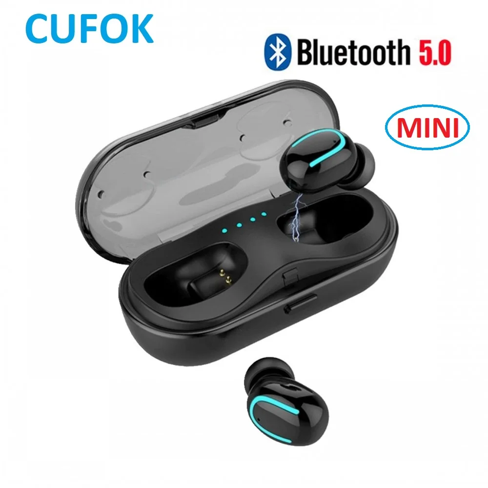 Bluetooth наушники настоящие беспроводные Blutooth 5 0 мини TWS гарнитура для Apple iPhone Samsung