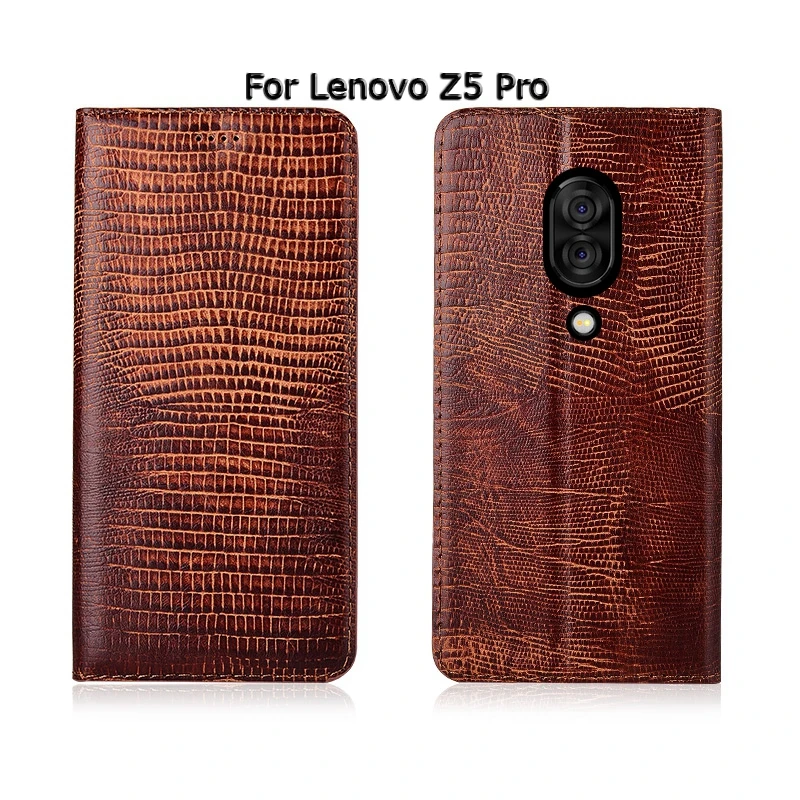 Чехол для телефона Lenovo Z5 Pro GT Z5s чехол книжка с текстурой ящерицы Магнитный