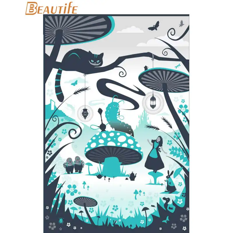 Custom Mushroom Poster Cloth Silk Home Decoration Wall Art Fabric Print 30X45cm 40X60cm.50X75cm 60X90cm Дом и сад