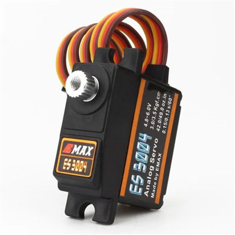 EMAX ES3004 17g/3 5 кг/ .13 сек аналоговый металлический сервопривод для F3A 3D модели