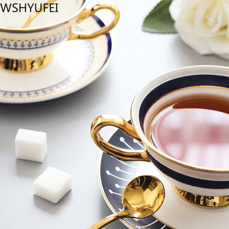 Элегантная английская Ins керамическая чашка кофейная послеобеденный чай