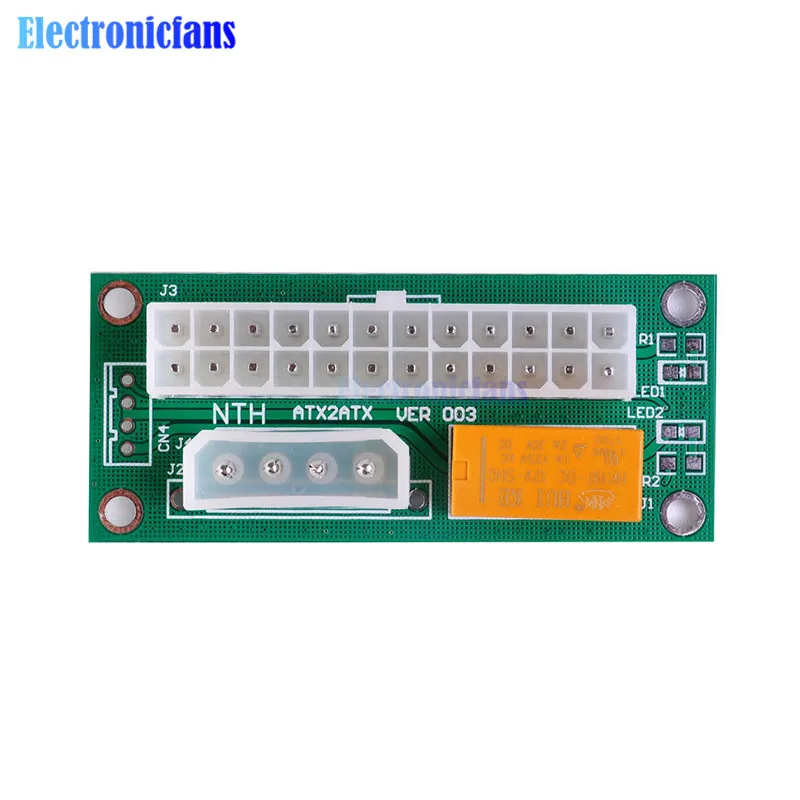 ATX 24Pin к Molex 4Pin Dual PSU источник питания синхронизация стартер удлинитель Кабель