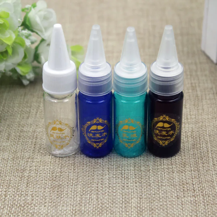 

Wholesale 10ml Transparent PET Plastic Beak Bottle Lotion Packing Round Shoulder Toner Bottles 50pcs/lot