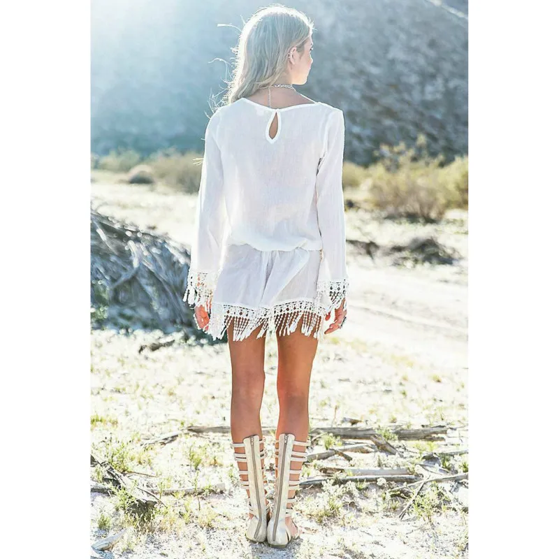 Накидка для женщин бикини в стиле бохо мини кисточка купальники Пляжная накидка