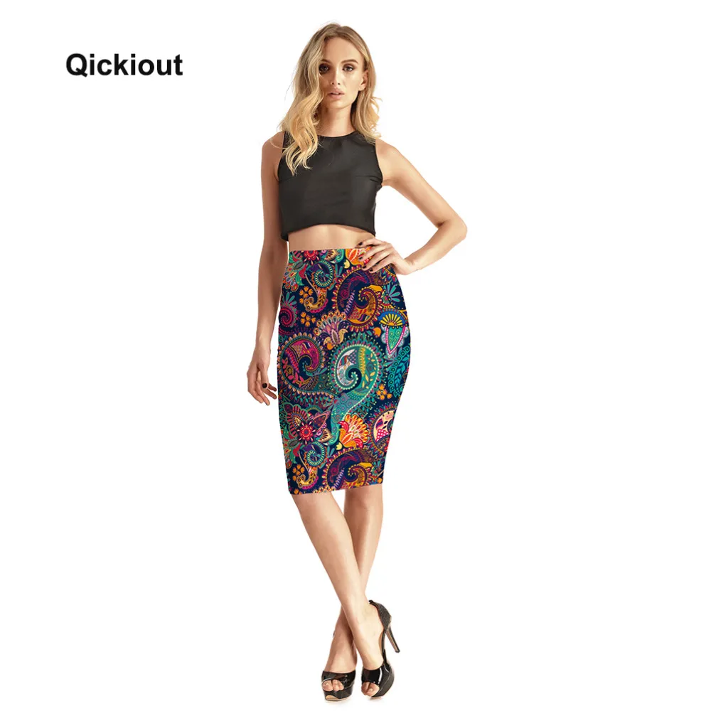 Qickitout юбки для фитнеса Новинка 2017 Модные женские сексуальные ацтекские круглые с