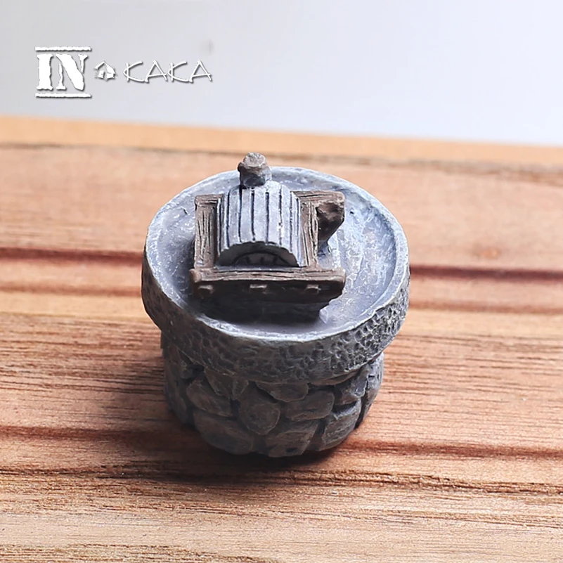 Полимерная Ретро каменная мельница Винтаж Домашний Декор Фигурки игрушки DIY