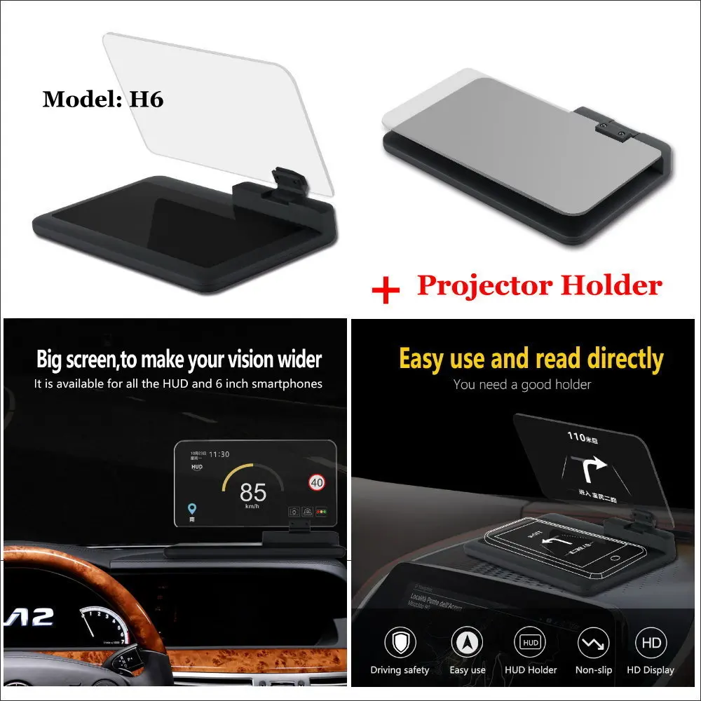 

Liandlee Car Head Up Display HUD For Honda Fit 3th GK 2014-2018 Safe Driving Screen OBD II Speedometer Projector Windshield