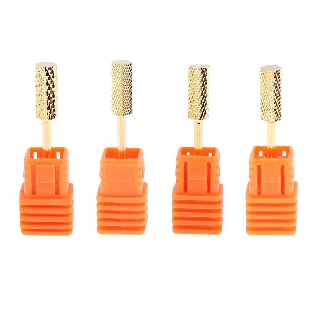 

2.35mm Cuticle Clean Nail Drill Bit Rotary Burr Head Nail Files Bit For Nail Art Electric Manicure Machine Accessories 4Pcs