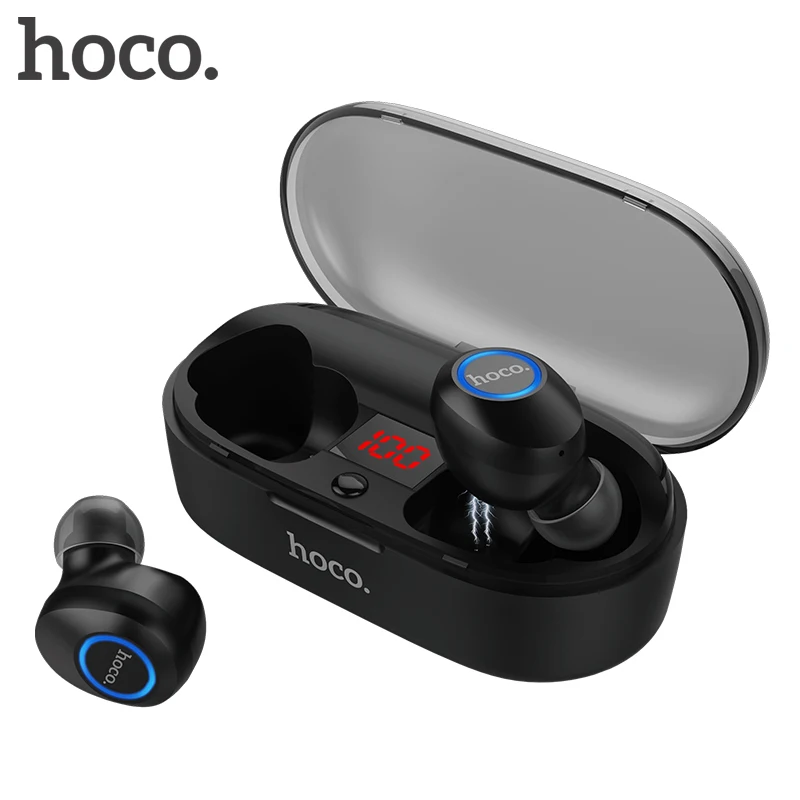 Беспроводное зарядное устройство HOCO мини наушники-вкладыши Tws Bluetooth 5 0 наушники 3D
