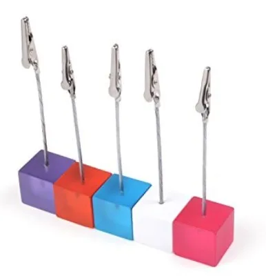 Упаковка из 5 различных цветов зажимы для заметок с застежками аллигатора
