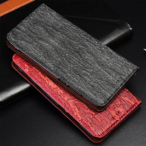 tree texture genuine leather magnetic phone case for meizu meilan note 5 6 8 9 meizu m5 m6 m8 m9 note flip stand case cover free global shipping