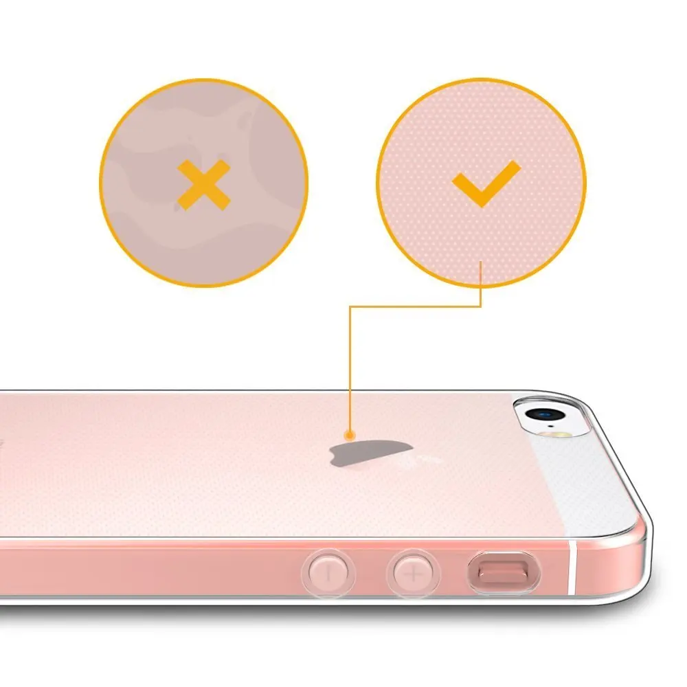 Для iPhone SE 5S 5C прозрачный мягкий ТПУ ультратонкий защитный чехол для телефона