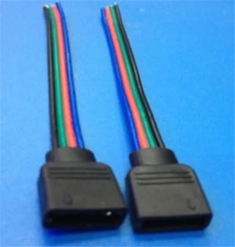 10pcs/lot 10cm RGB 4pin female connect wires for led strip 4 pin cable LED Controller | Освещение