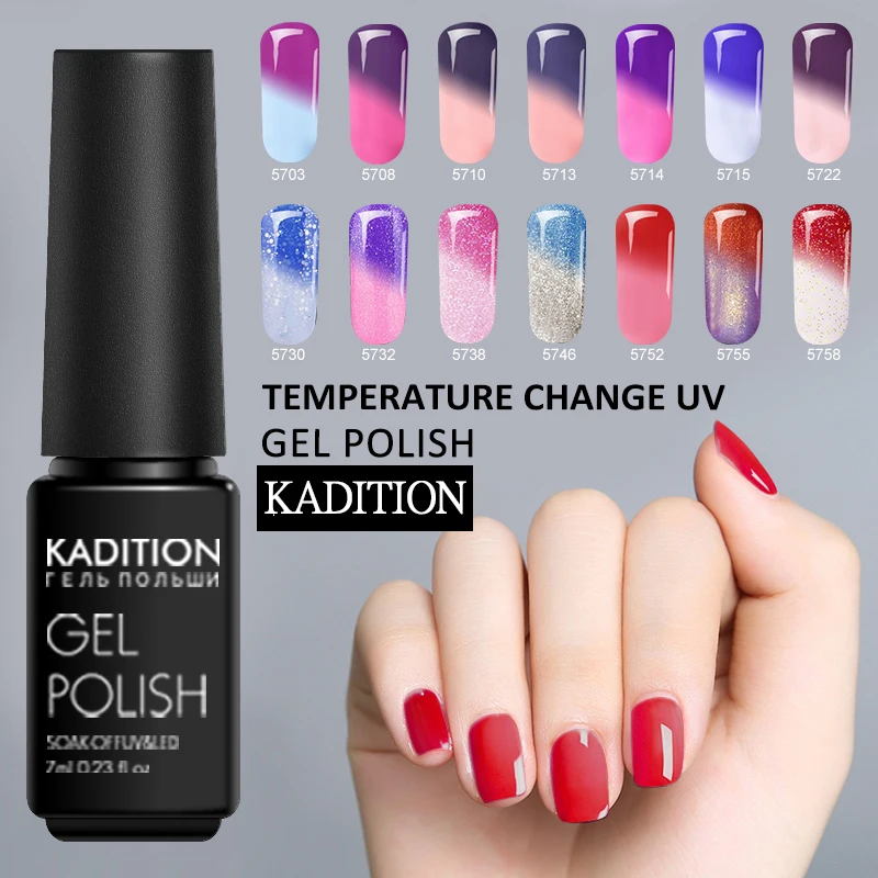 KADITION 1 шт. Гель лак холодный термальный температурный режим изменение настроения
