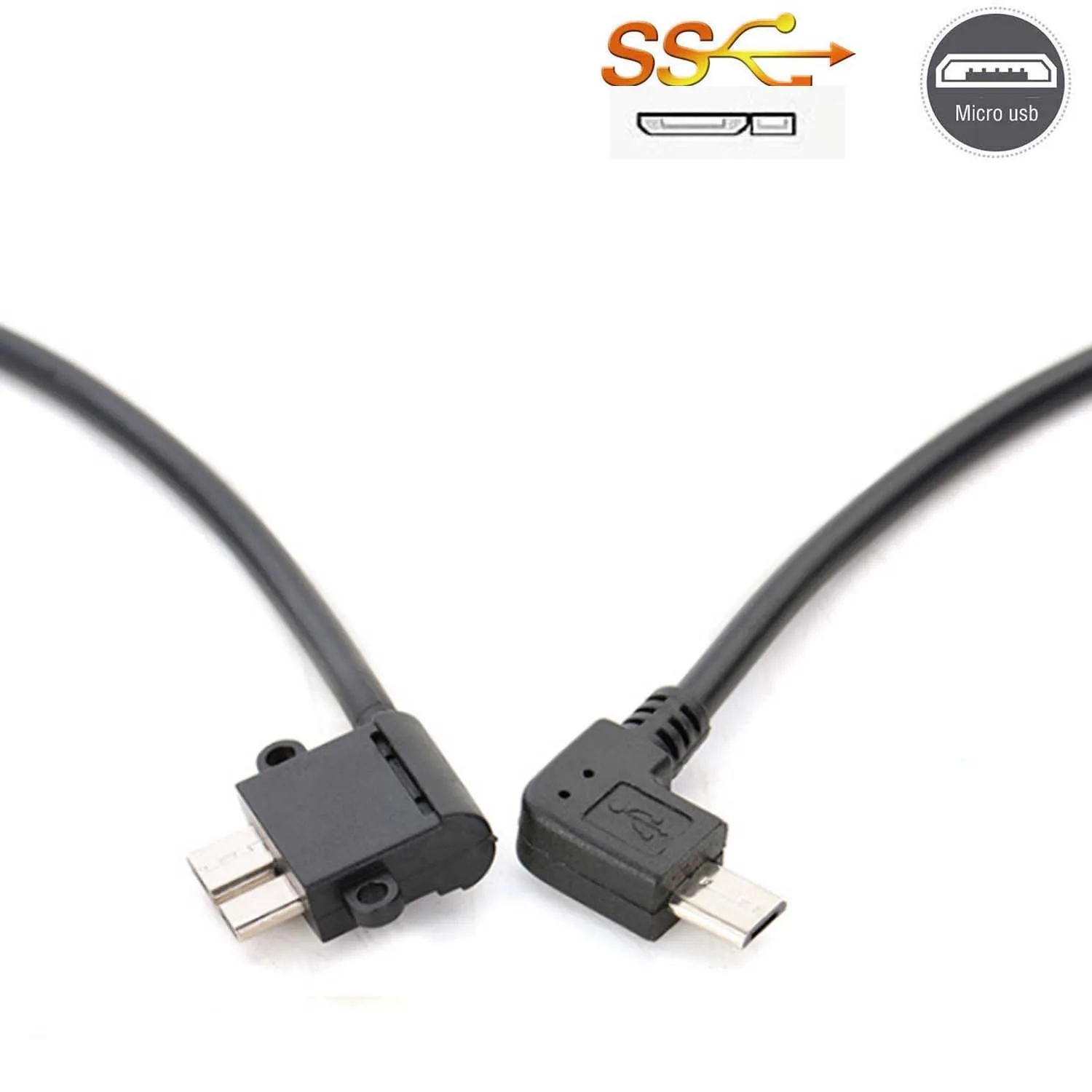 Кабель Micro usb 2 0 к USB 3 B коннектор для жесткого диска смартфона сотового телефона
