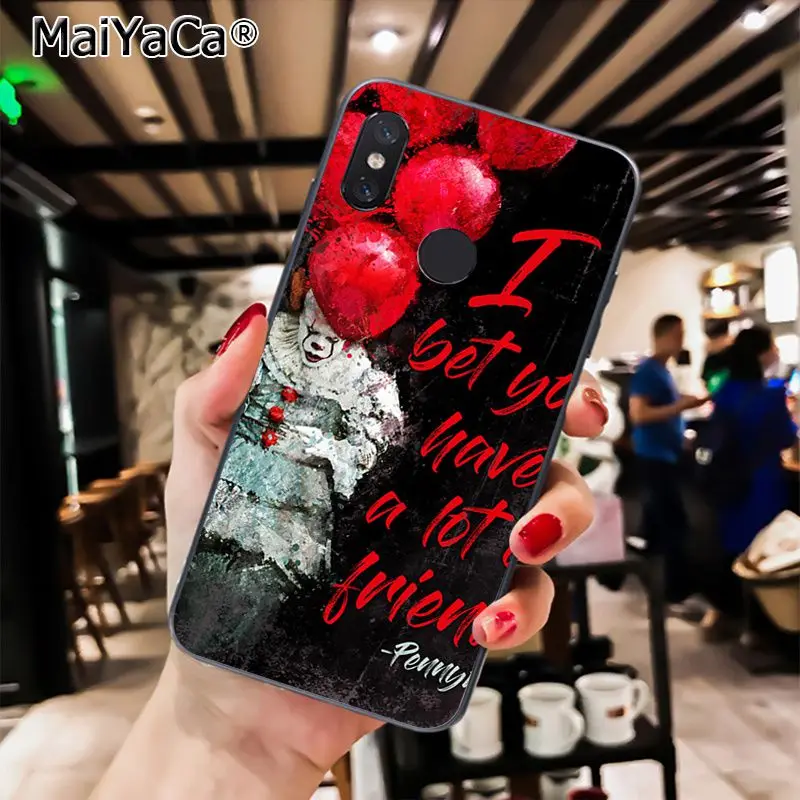 MaiYaCa клоун поплавок его с забавным мультяшным пленка, чехол для телефона для Xiaomi Redmi8 4X 6A S2 7A 5A Redmi 5 5Plus Note5 7 Note8pro