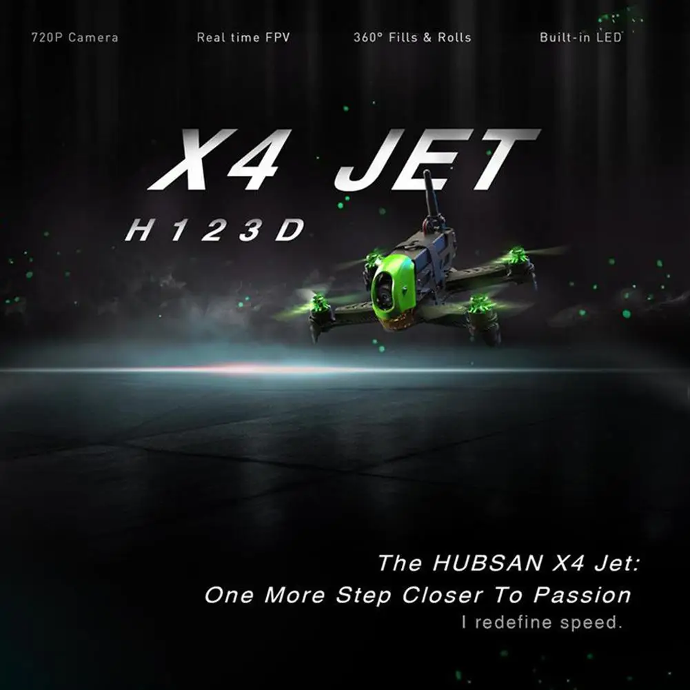 Hubsan H123D X4 JET 5,8G FPV Бесщеточный гоночный Дрон с 720P регулируемой HD камерой RC Квадрокоптер