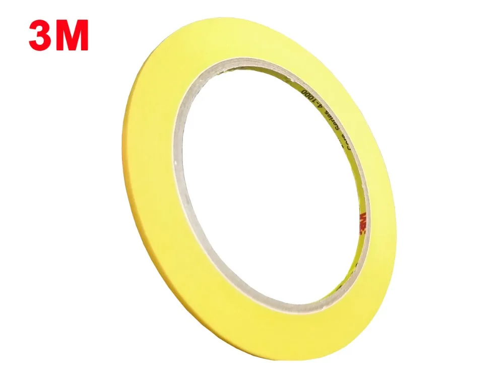 

3M244 High Temperature Resist Masking Tape For Automotive Car Painting Refinish And Electronic Protection Masking (2mmx50M)