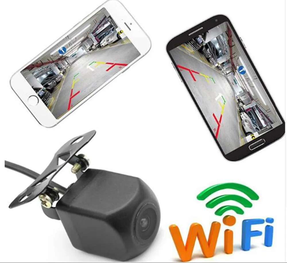 Мини Wifi Водонепроницаемая HD камера заднего вида с ночным видением для IOS и Android