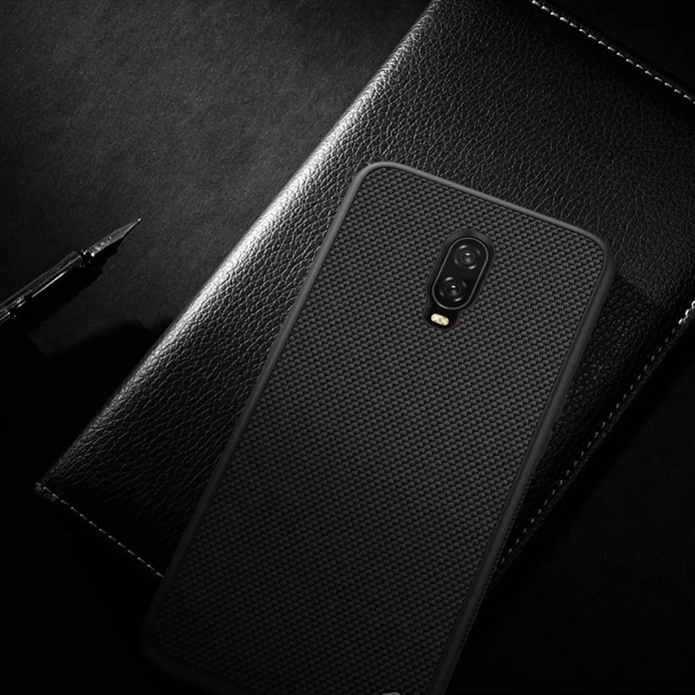 Чехол для Oneplus 7 Pro 6T NILLKIN Текстурированный чехол из нейлонового волокна задняя крышка для Oneplus 6T 7 Pro Прочный нескользящий тонкий и светильник