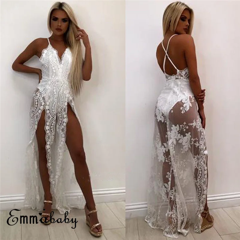 Платье женское длинное кружевное без рукавов|Женские платья| |