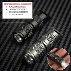 Новый Портативный Миниатюрный водонепроницаемый фонарик из алюминиевого сплава с зарядкой, милый аварийный светодиодный фонарь для отдыха на природе, кемпинга, походов, езды