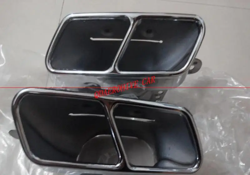 Выхлопные трубы QDAEROHIVE наконечники выхлопной задняя губа для Mercedes Benz W221/W164/W251 S300