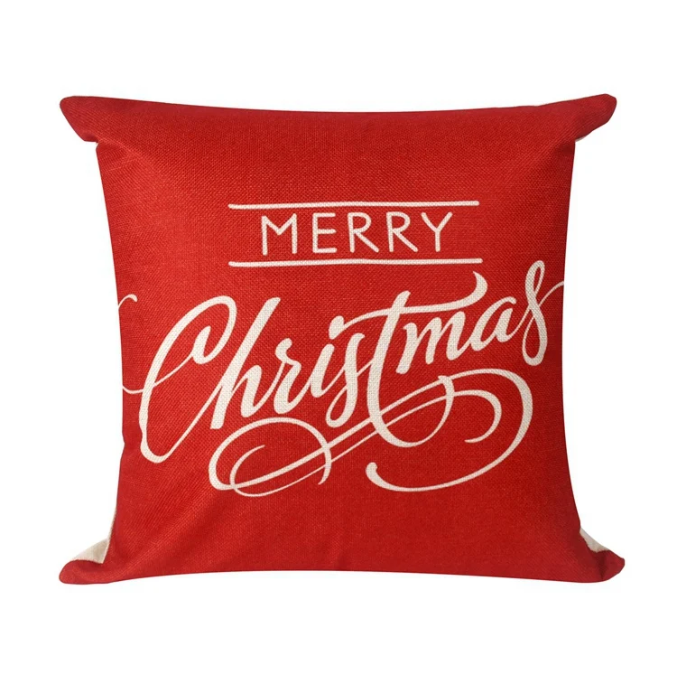 Red Christmas FENGRISE рождественские украшения для дома Navidad Санта Клаус наволочка с изображением оленя рождественские украшения Рождественский Декор год 202 - Цвет: Red Christmas