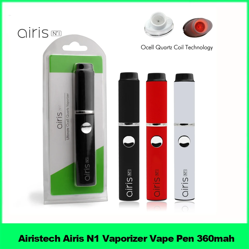 Оригинальный Airistech Airis N1 испаритель Vape ручка 360 мАч воск комплект микро батарея N 1
