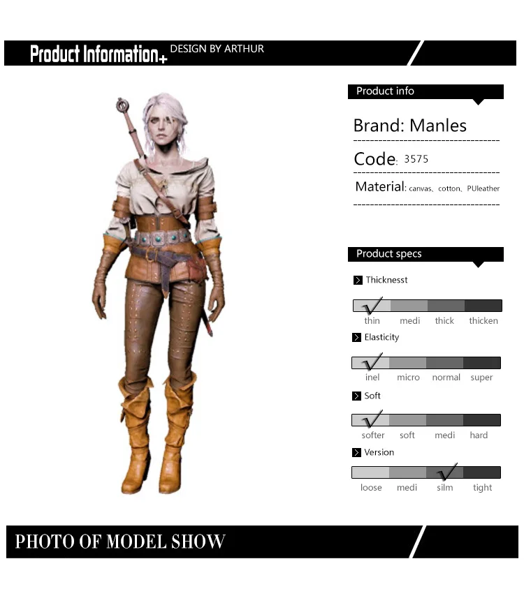 Ведьмак 3 Дикая Охота cirilla костюм Косплэй Одежда игры Костюм для взрослых Для женщин на Хэллоуин Карнавальный весь комплект индивидуальный заказ
