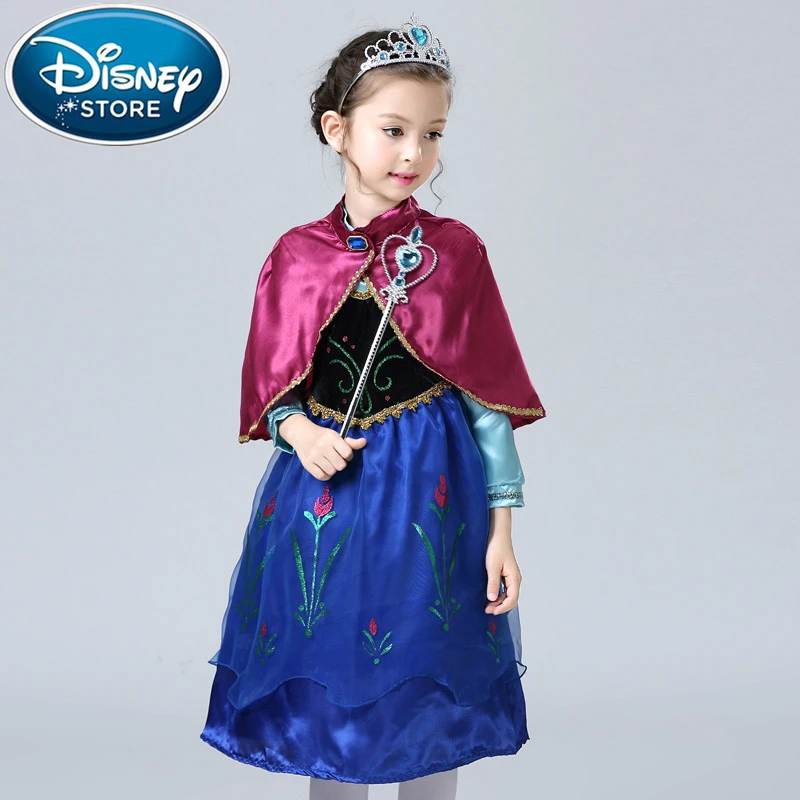 Платье Принцессы Disney Холодное сердце Эльза и Анна костюм для вечеринки принцессы