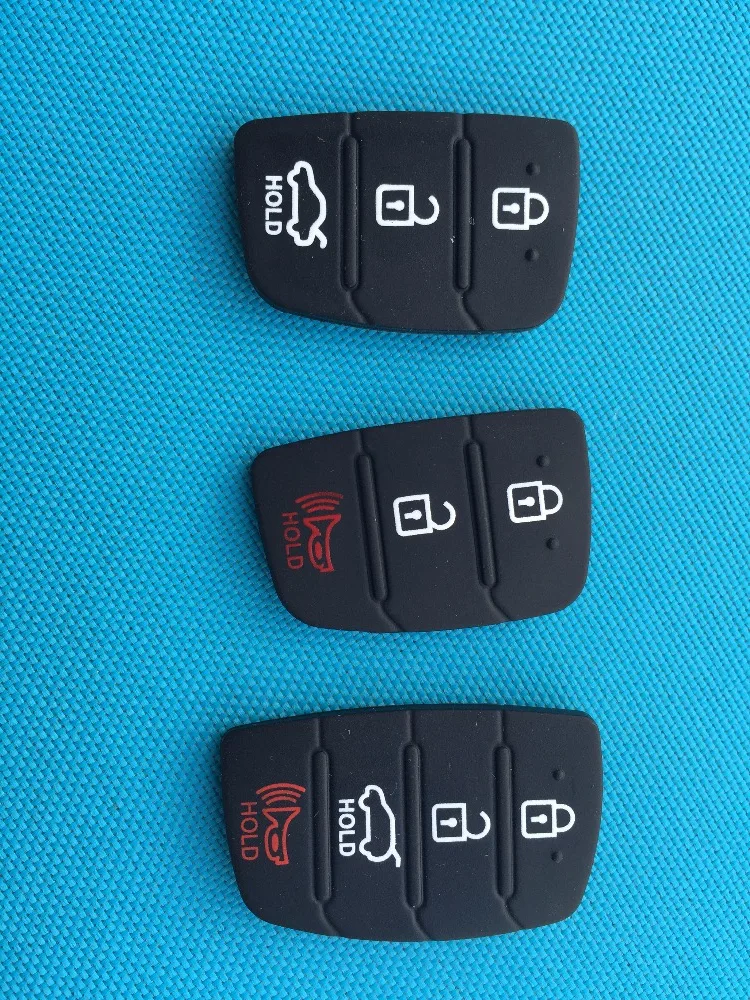1 шт. Новые 3 + 2 кнопки Замена резиновый коврик для ключей Hyundai Ix35 Mistra Santa Fe I40 I20 с