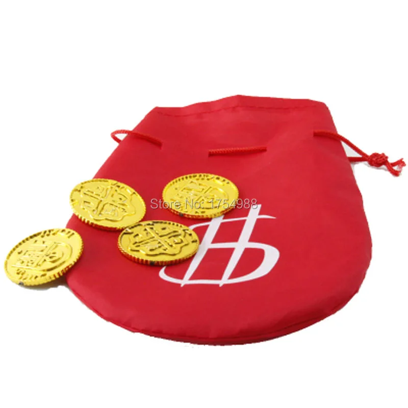 Детский подарок игра в комнату побега реквизит с чипом валюты Пираты золотые