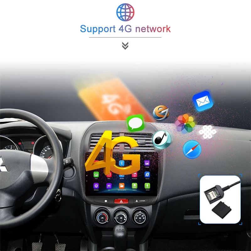 Junsun Android 9.0 магнитола 2 din андроид с навигацией магнитолла для Mitsubishi ASX 2010 2011 2012 2013