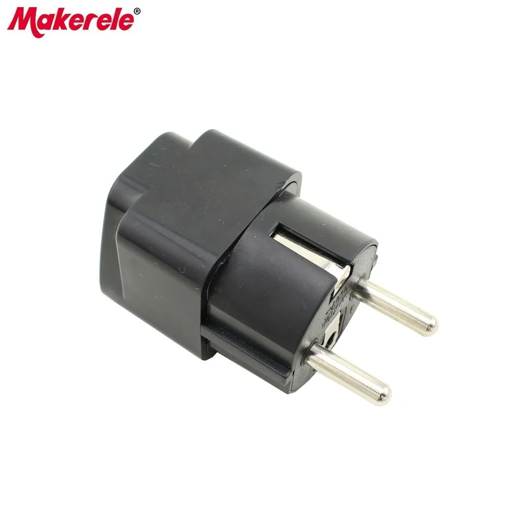 Новые поступления, универсальная 3-контактная Портативная Черная штепсельная вилка переменного тока США в ЕС, дорожный промышленный переходник, электрическая розетка Новые поступления, универсальная 3-контактная Портативная Черная штепсельная вилка переменного тока США в ЕС, дорожный промышленный переходник, электрическая розетка