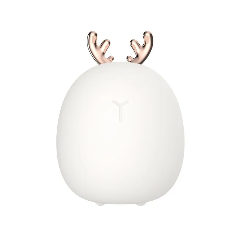 USB зарядка силиконовый сенсорный датчик светодиодные ночные светильники милый