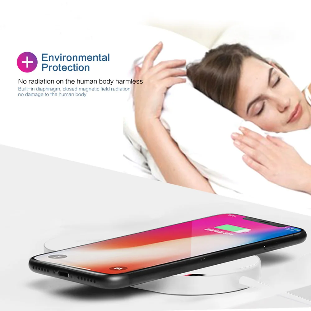 2 в 1 QI Беспроводное зарядное устройство для часов 1/2/3 7 5 Вт iPhone X 8 plus Быстрая