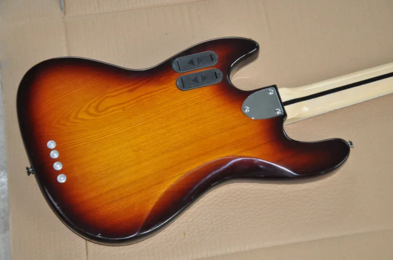 Новое поступление высокое качество Firehawk Custom Shop Sunburst Active 9V 4 String Miller Jazz Bass гитара с кленовым грифом